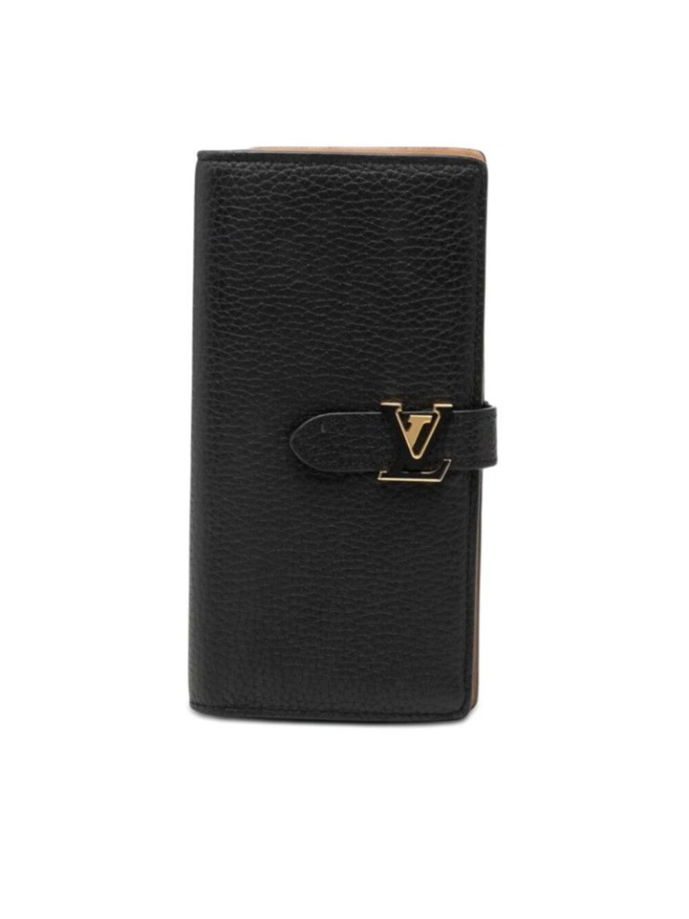Louis Vuitton Vertical Wallet Noir Black Leather